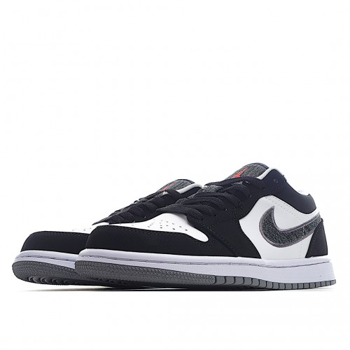 Air Jordan 1 Low Černá Bílý Wolf Šedá InfraČervené 23 553558-029 dámské Pánské AJ1 Obuv