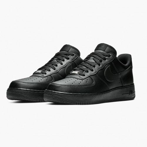 Nike Air Force 1 07 Černá Černá 315122 001 Dámské a pánské Běžné boty