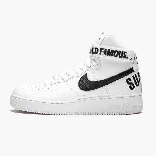 Nike Air Force 1 High Supreme World Famous White 698696 100 Dámské a pánské Běžné boty