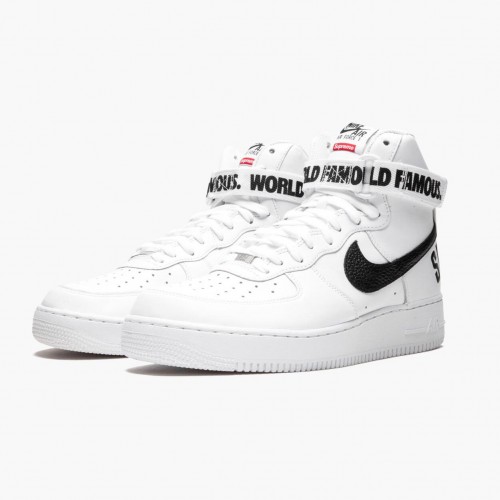 Nike Air Force 1 High Supreme World Famous White 698696 100 Dámské a pánské Běžné boty