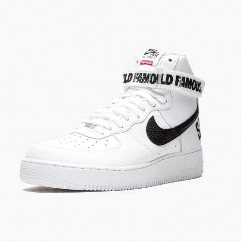 Nike Air Force 1 High Supreme World Famous White 698696 100 Dámské a pánské Běžné boty