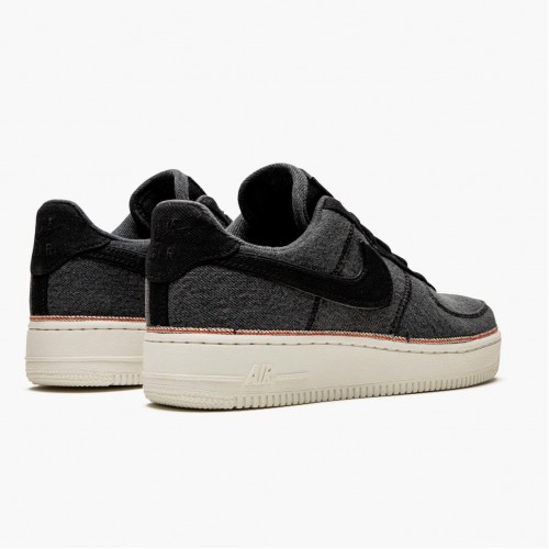 Nike Air Force 1 Low 3x1 Denim Černá 905345 006 Pánské Běžné boty