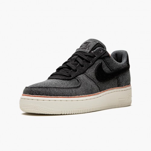 Nike Air Force 1 Low 3x1 Denim Černá 905345 006 Pánské Běžné boty