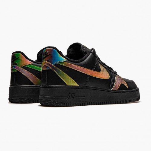 Nike Air Force 1 Low Misplaced Swooshes Černá Multi CK7214 001 Dámské a pánské Běžné boty