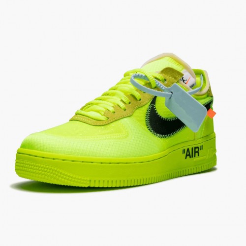 Nike Air Force 1 Low Off White Volt AO4606 700 Dámské a pánské Běžné boty