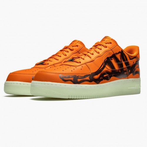 Nike Air Force 1 Low Orange Skeleton CU8067 800 Dámské a pánské Běžné boty