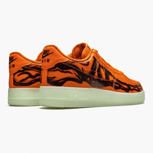 Nike Air Force 1 Low Orange Skeleton CU8067 800 Dámské a pánské Běžné boty