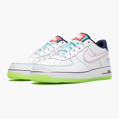 Nike Air Force 1 Low Outside the Lines CV2421 100 Dámské a pánské Běžné boty