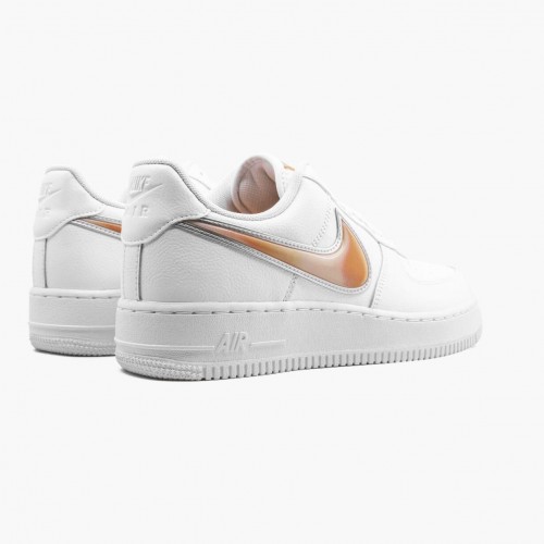 Nike Air Force 1 Low Oversized Swoosh White Orange Peel AO2441 102 Dámské a pánské Běžné boty