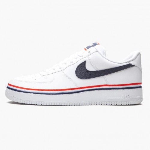 Nike Air Force 1 Low Ribbon White Blue CJ1377 100 Dámské a pánské Běžné boty