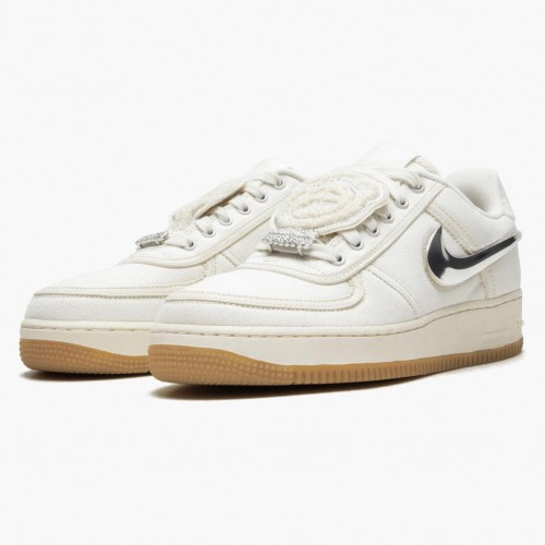 Nike Air Force 1 Low Travis Scott Sail AQ4211 101 Dámské a pánské Běžné boty