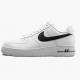 Nike Air Force 1 Low White Černá CJ0952 100 Dámské a pánské Běžné boty