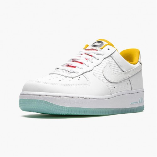 Nike Air Force 1 Low White Dark Sulfur CZ8132 100 Dámské a pánské Běžné boty