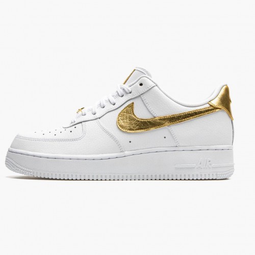 Nike Air Force 1 Low White Metallic Gold DC2181 100 Dámské a pánské Běžné boty