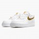 Nike Air Force 1 Low White Metallic Gold DC2181 100 Dámské a pánské Běžné boty