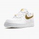 Nike Air Force 1 Low White Metallic Gold DC2181 100 Dámské a pánské Běžné boty