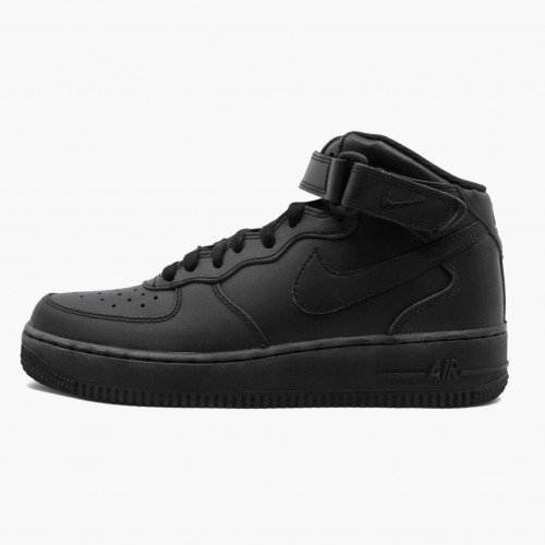 Nike Air Force 1 Mid Černá 2014 314195 004 Dámské a pánské Běžné boty