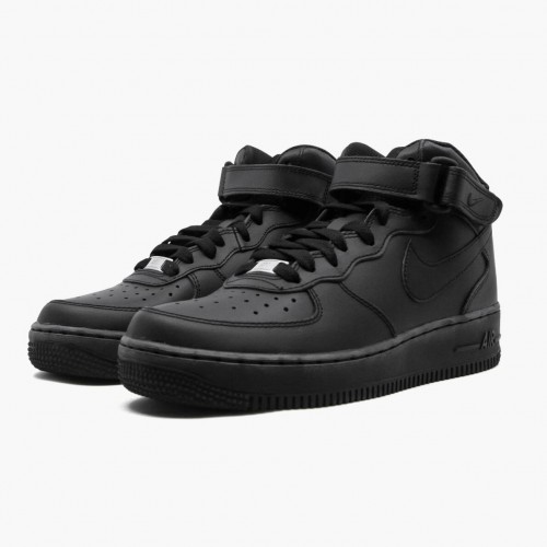 Nike Air Force 1 Mid Černá 2014 314195 004 Dámské a pánské Běžné boty