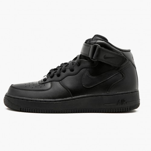 Nike Air Force 1 Mid Černá 315123 001 Dámské a pánské Běžné boty