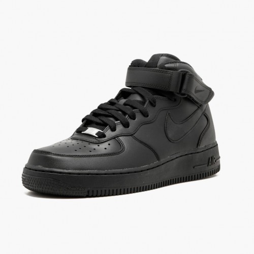 Nike Air Force 1 Mid Černá 315123 001 Dámské a pánské Běžné boty