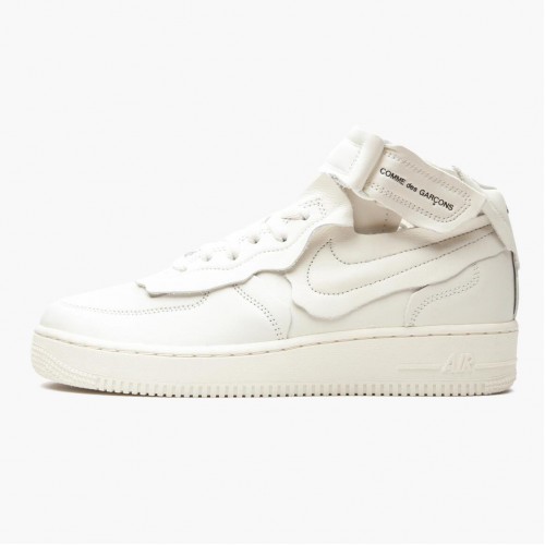 Nike Air Force 1 Mid Comme des Garcons White DC3601 100 Dámské a pánské Běžné boty