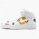 Nike Air Force 1 Mid Supreme NBA White AQ8017 100 Dámské a pánské Běžné boty