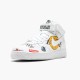 Nike Air Force 1 Mid Supreme NBA White AQ8017 100 Dámské a pánské Běžné boty