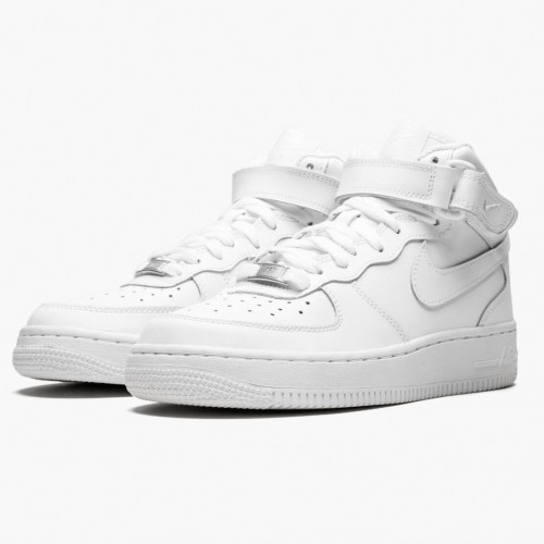 Nike Air Force 1 Mid White 2014 314195 113 Dámské a pánské Běžné boty