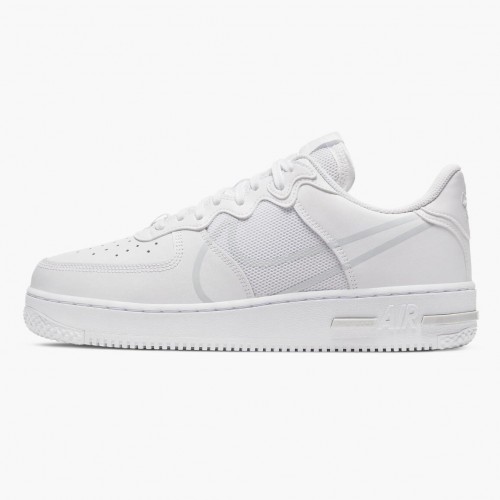 Nike Air Force 1 React White CT1020 101 Dámské a pánské Běžné boty