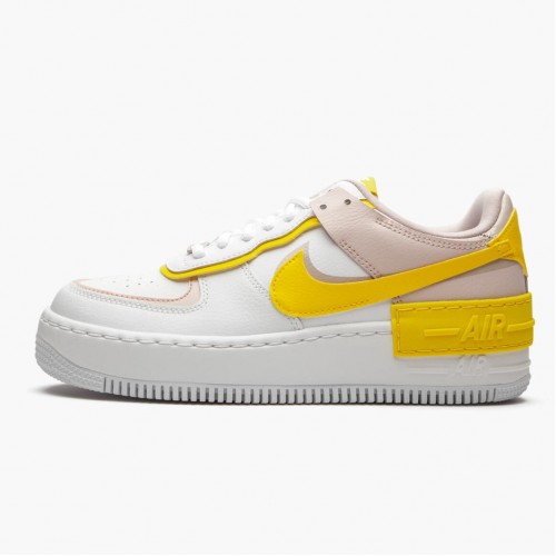 Nike Air Force 1 Shadow White Barely Rose Speed Yellow CJ1641 102 Dámské Běžné boty