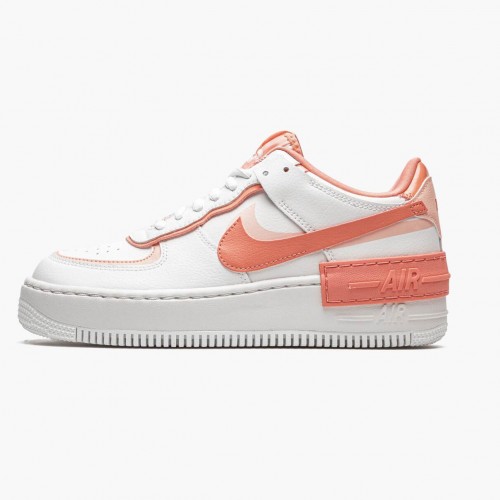 Nike Air Force 1 Shadow White Coral Růžový CJ1641 101 Dámské a pánské Běžné boty