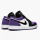 Air Jordan 1 Low Court Purple dámské a pánské Běžné boty 553558 125 Bílý černý-Dvorní fialová AJ1 Jordan Tenisky