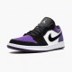 Air Jordan 1 Low Court Purple dámské a pánské Běžné boty 553558 125 Bílý černý-Dvorní fialová AJ1 Jordan Tenisky