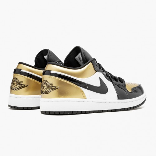 Air Jordan 1 Low Gold Toe dámské a pánské Běžné boty CQ9447 700 Černá/zlato-černá AJ1 Jordan Tenisky