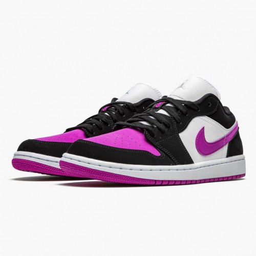 Air Jordan 1 Retro Low Black Cactus Flower dámské a pánské Běžné boty DC0774 005 Černá bílá-Starfish AJ1 Jordan Tenisky