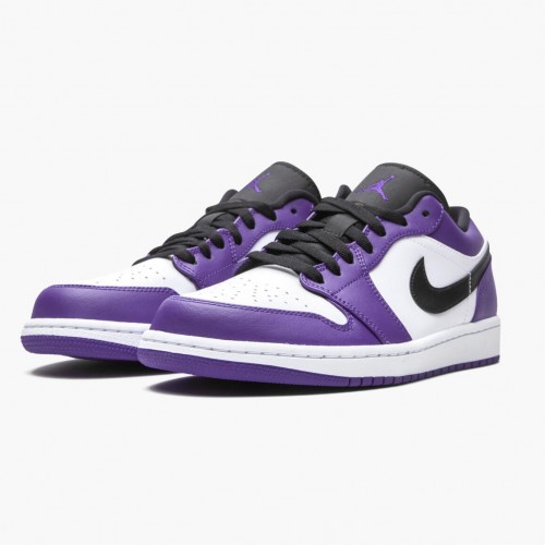 Air Jordan 1 Retro Low "Court Purple" dámské a pánské Běžné boty 553558 500 Court Fialová/Černo-bíláAJ1 Jordan Tenisky