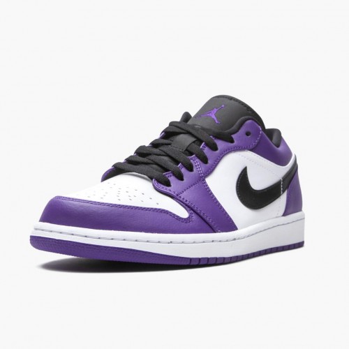 Air Jordan 1 Retro Low Court Purple dámské a pánské Běžné boty 553558 500 Court Fialová/Černo-bíláAJ1 Jordan Tenisky