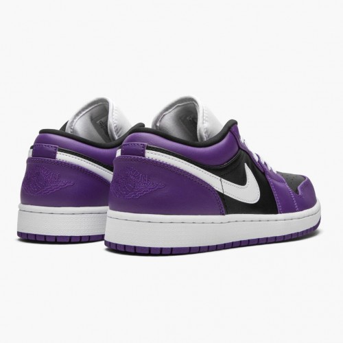 Air Jordan 1 Retro Low Court Purple dámské a pánské Běžné boty 553558 501 Court Fialová/Bílo-černá AJ1 Jordan Tenisky