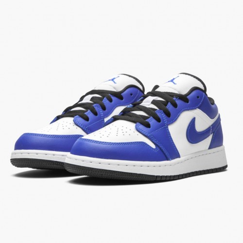 Air Jordan 1 Retro Low "Game Royal" dámské a pánské Běžné boty 553560 124 Bílá/Hra Královský-Černá AJ1 Jordan Tenisky