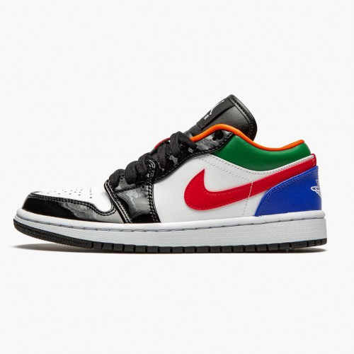 Air Jordan 1 Retro Low "Vícebarevné" dámské a Pánské Běžné boty CZ4776 101 Bílý/Bílý-Hyper Královský AJ1 Jordan Tenisky