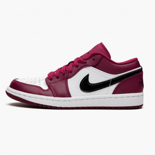 Air Jordan 1 Retro Low "Noble Red" dámské a pánské Běžné boty 553558 604 Noble Červená/Černo-bílá AJ1 Jordan Tenisky