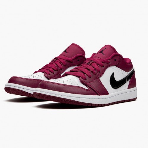 Air Jordan 1 Retro Low Noble Red dámské a pánské Běžné boty 553558 604 Noble Červená/Černo-bílá AJ1 Jordan Tenisky