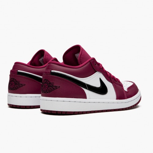Air Jordan 1 Retro Low Noble Red dámské a pánské Běžné boty 553558 604 Noble Červená/Černo-bílá AJ1 Jordan Tenisky