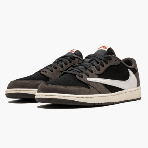 Air Jordan 1 Retro Low OG "SP Travis Scott" dámské a Pánské Běžné boty CQ4277 001 Černá/Sail-Dark Mocha/Universi AJ1 Jordan Tenisky