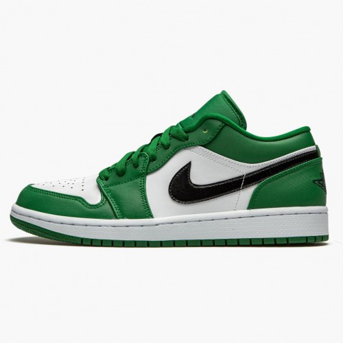 Air Jordan 1 Retro Low "Pine Green" dámské a pánské Běžné boty 553558 301 Borovice Zelená/Černo-bílá AJ1 Jordan Tenisky