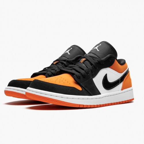 Air Jordan 1 Retro Low "ShatteČervené Backboard" dámské a Pánské Běžné boty 553558 128 Černá/Bílý-Starfish AJ1 Jordan Tenisky