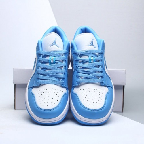 Nike Air Jordan 1 Low "UNC" University Blue/Bílý Běžné boty AO9944 441 AF1 Tenisky