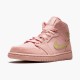 Air Jordan 1 Mid Coral Gold dámské a pánské Běžné boty 852542 600 Klubové zlato AJ1 Black Jordan Tenisky