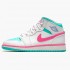 Air Jordan 1 Mid Digital Pink WhiteDigital Pink Aurora Gree 555112-102