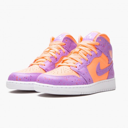 Air Jordan 1 Mid SE "Atomic Pulse" dámské a Pánské Běžné boty oranžový Pulse/Atomic Violet AV5174 800 AJ1 Jordan Tenisky